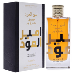 Lattafa Ameer Al Oud Intense Oud Eau de Parfum – Unisex Long-Lasting Woody & Smoky Fragrance, 3.4 oz