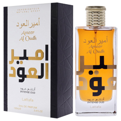 Lattafa Ameer Al Oud Intense Oud Eau de Parfum – Unisex Long-Lasting Woody & Smoky Fragrance, 3.4 oz