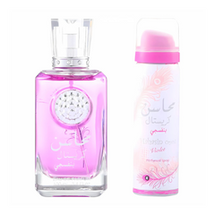 Mahasin Crystal Violet with DEO for Women EDP - 100ML (3.4 oz) by Lattafa