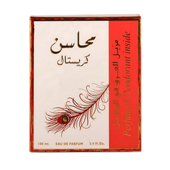 Mahasin Crystal for Women Eau De Parfum - 100ML with Deo by Lattafa Perfumes of Arabia