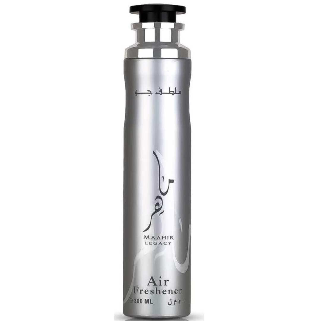 Maahir Legacy Air Freshener 300ml – Premium Silver Edition by Lattafa Perfumes