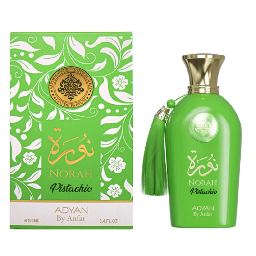 Norah Pistachio Eau de Parfum for Women – 100ML (3.4 fl oz) | Original Dubai Fragrance | Pistachio, Ice Cream & Bergamot Notes