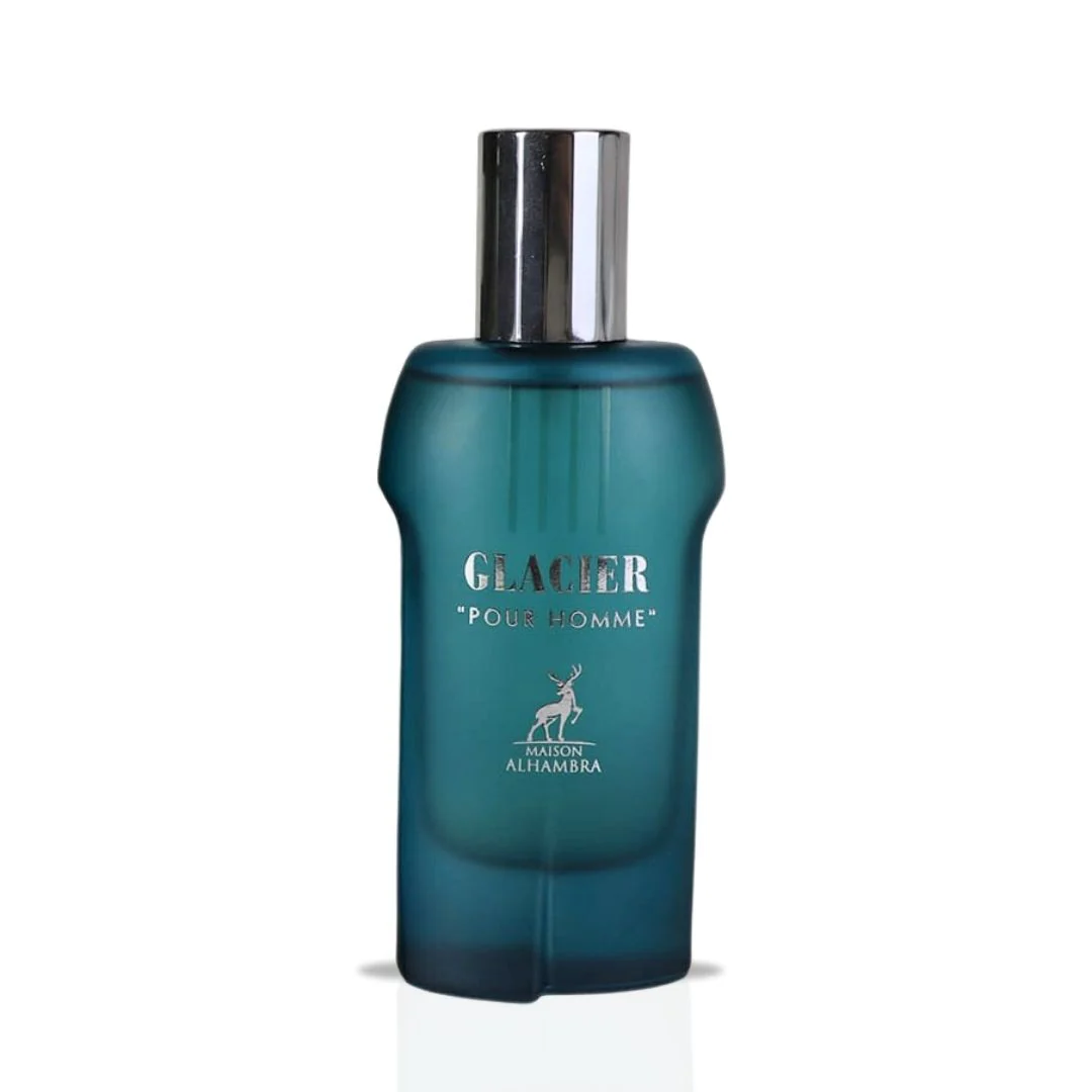 Glacier Pour Homme Eau De Parfum Spray 100ML (3.4 OZ) By Maison Alhambra | Long Lasting, Fresh, Spicy, Luxurious Fragrance.