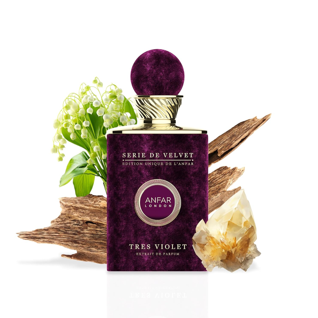 Tres Violet Extrait de Parfum for Women – Floral Orange Blossom & Oud Fragrance | 100ml (3.4oz)