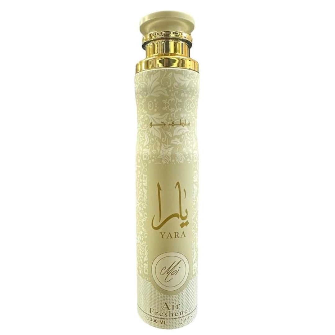 Yara Moi Lattafa Air Freshener – 300mL Arabian Fragrance | Long-Lasting Home & Car Spray (Yellow, 10.14 oz)-2