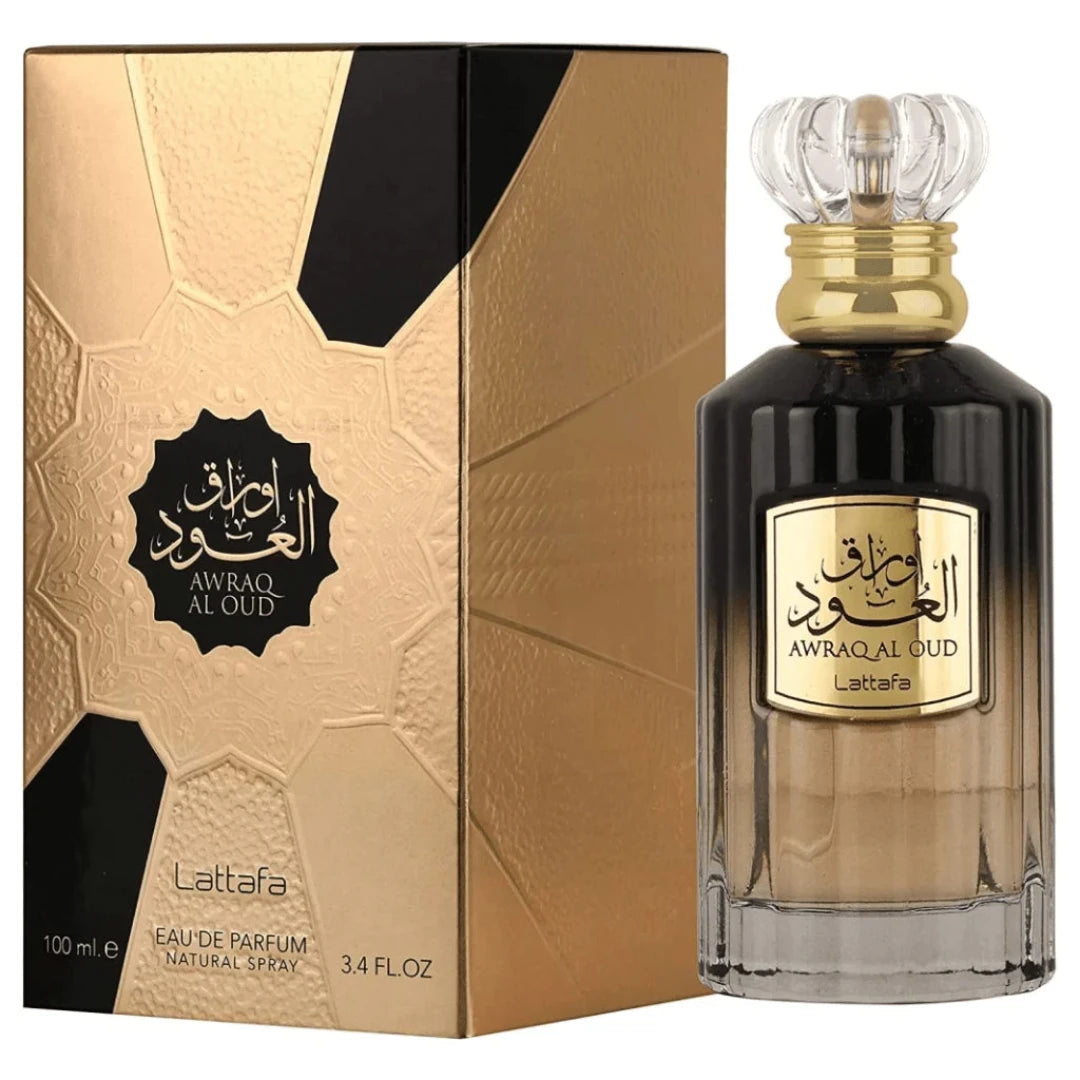 Awraq Al Oud by Lattafa – Unisex Eau de Parfum | Rich & Woody Oud Fragrance, 3.4 oz