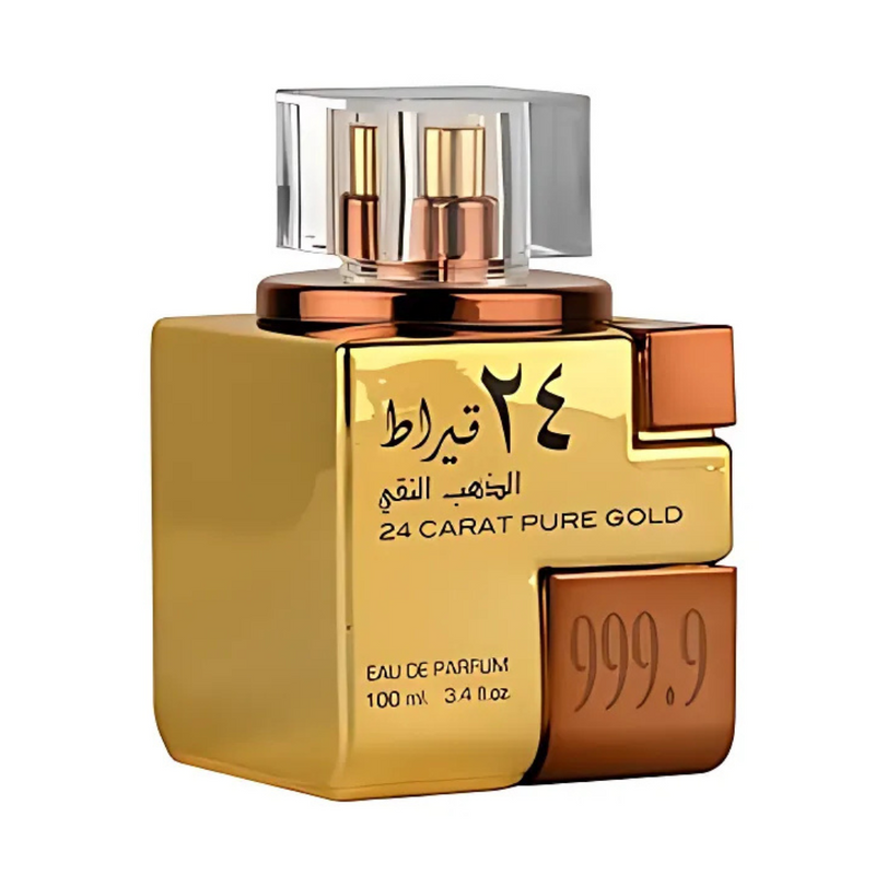 Lattafa 24 Carat Pure Gold spray for unisex 3.4 Oz-1