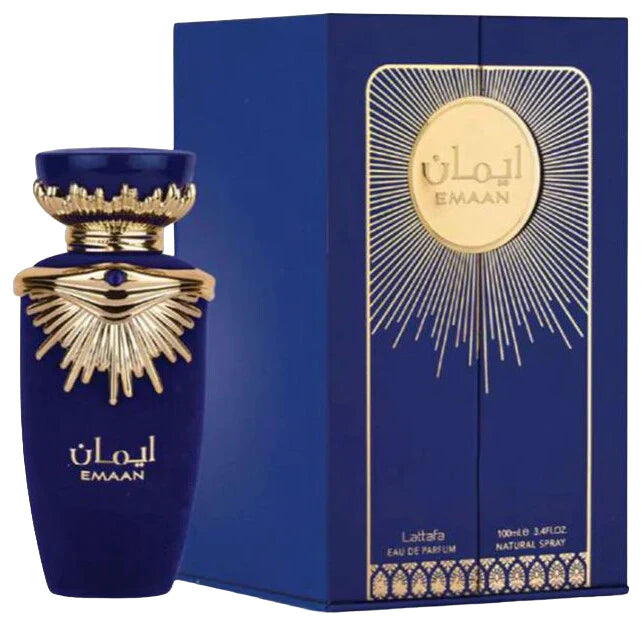 Emaan by Lattafa – Elegant Eau de Parfum for Women | Warm Floral & Fruity Fragrance, 3.4 ozfor Women