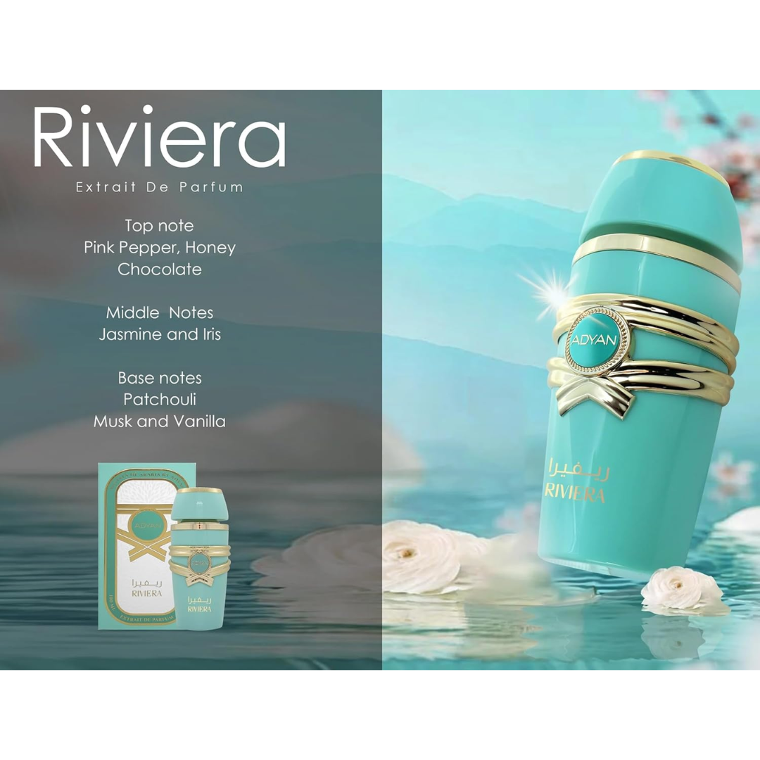 Riviera Pastels of Arabia Extrait de Parfum – 100ML (3.4 fl oz) | Luxurious Women’s Fragrance with Caramel, Vanilla & White Musk | Long-Lasting Elegance-3