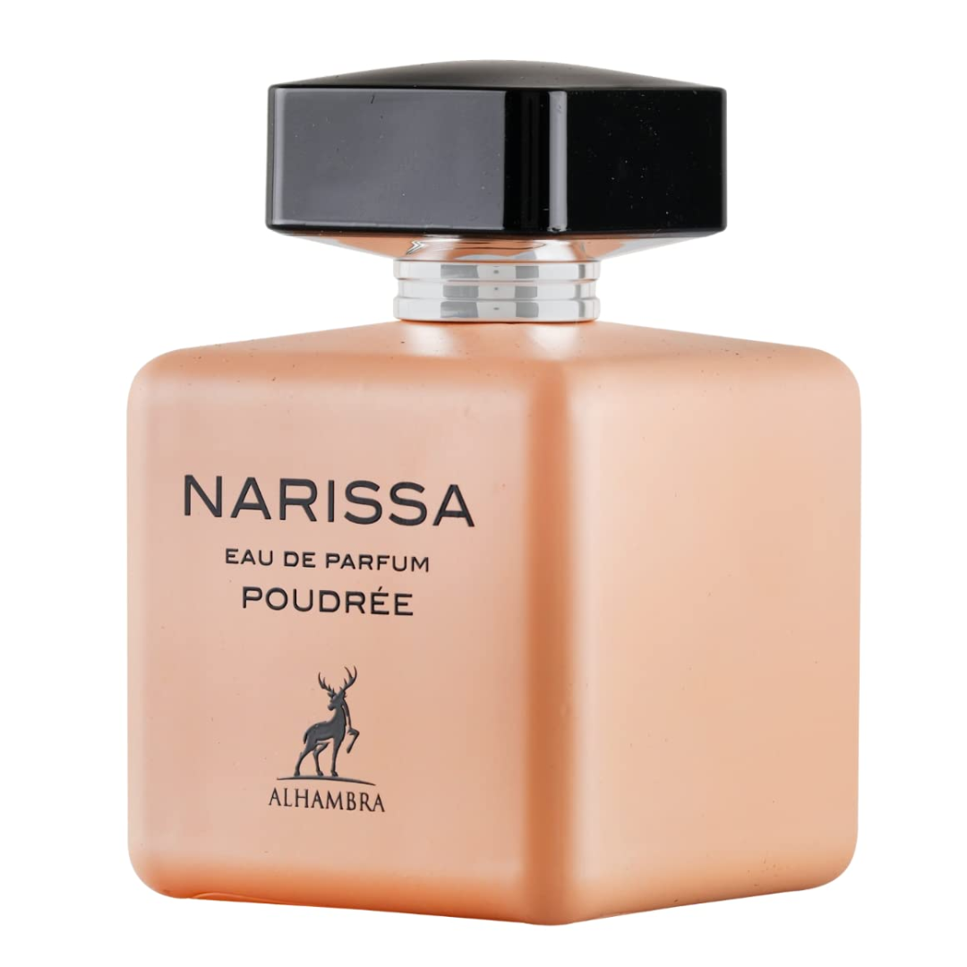 Maison Alhambra Narissa Peach Eau de Parfum for Women – 3.4 oz (100mL) | Fruity, Floral, and Long-Lasting Fragrance