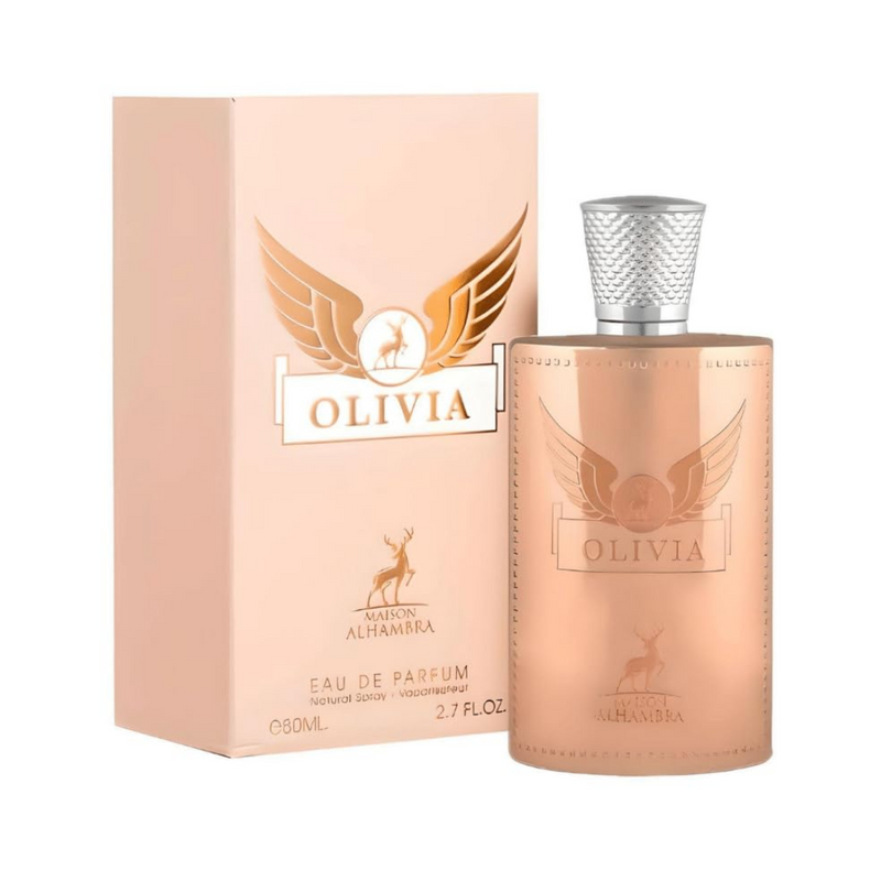 Lattafa Maison Alhambra Olivia Eau de Parfum for Women – 2.7 oz (80mL) | Elegant, Floral, and Long-Lasting Fragrance-1