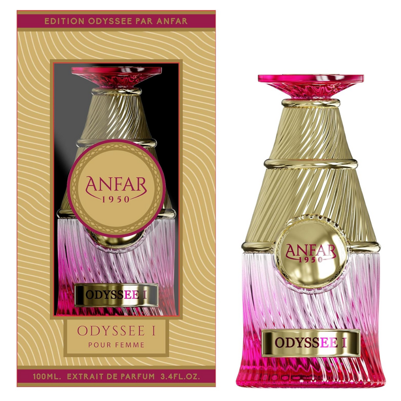 ANFAR 1950 Odyssee I Pour Femme Extrait de Parfum – Luxury Women’s Perfume | 100ml | Fruity Blend of Strawberry, Raspberry, Blackberry & Sour Cherry-2