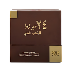 Lattafa 24 Carat Pure Gold spray for unisex 3.4 Oz-2