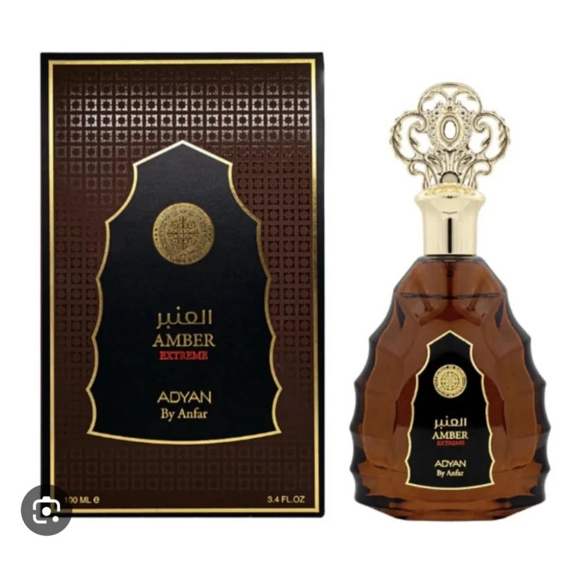 Amber Extreme Eau de Parfum – 100ML (3.4 fl oz) | Unisex Fragrance with Pheromones | Long-Lasting Luxury Scent | Authentic Arabian Perfume-1
