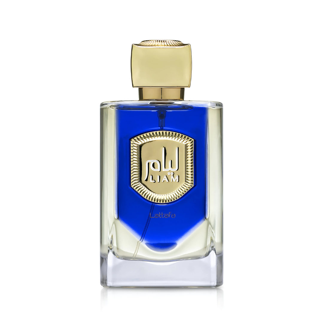 Liam Blue Shine Eau De Parfum Spray 100ML (3.4 OZ) by Lattafa, Refreshing and Aromatic Fragrances for Men & Women.