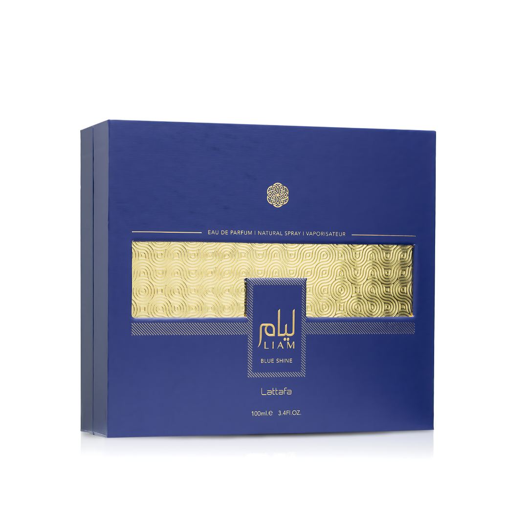 Liam Blue Shine Eau De Parfum Spray 100ML (3.4 OZ) by Lattafa, Refreshing and Aromatic Fragrances for Men & Women.-3