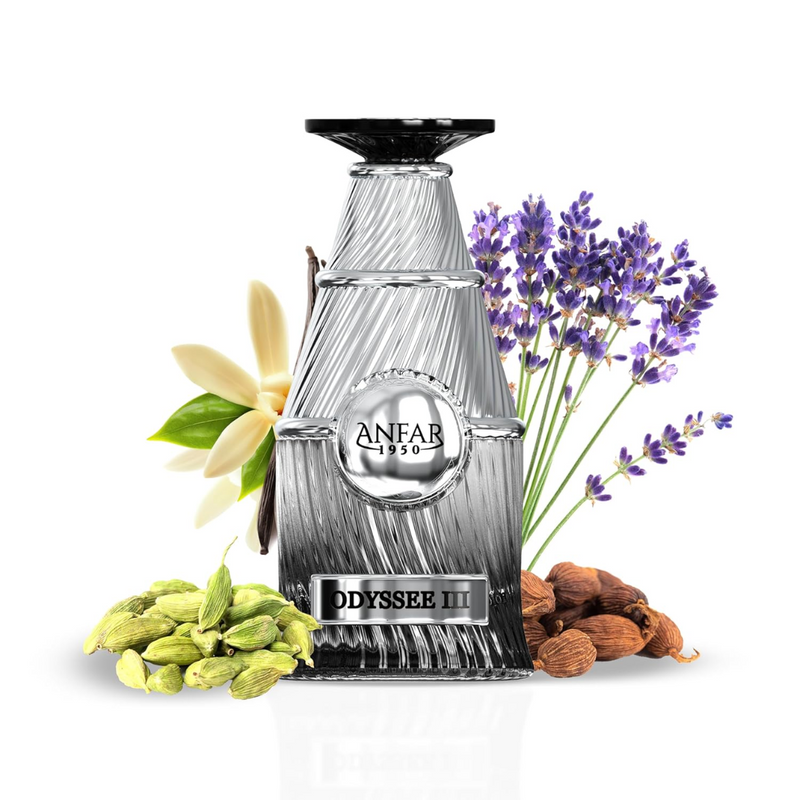 Anfar Odyssee 3 Pour Homme 1950 Extrait de Parfum – Woody Men’s Fragrance | 100ml | Cardamom, Pink Pepper, Bergamot & Mint-1