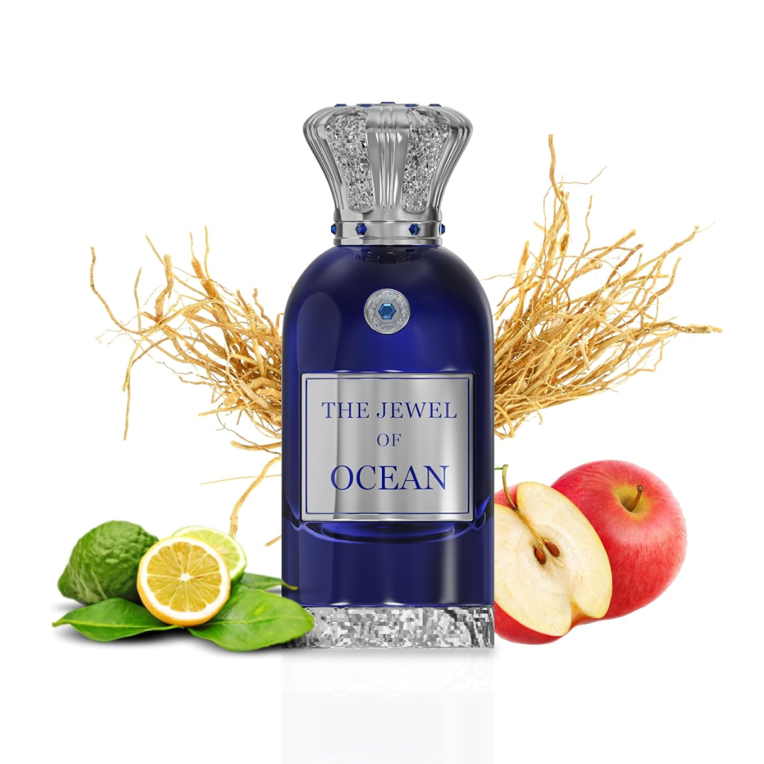 The Jewel of Ocean Extrait de Parfum – 100ML | Unisex Fresh & Citrusy Fragrance with Floral & Woody Notes | Long-Lasting Premium Perfume-2